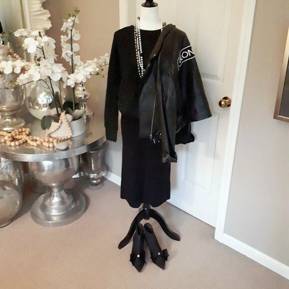 EUC Joe Fresh black sequin sparkle knit sweater, XS - Picture 2 of 7